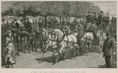 Una reunión del Club de Cuatro en Mano en Hyde Park, Londres de John Charlton