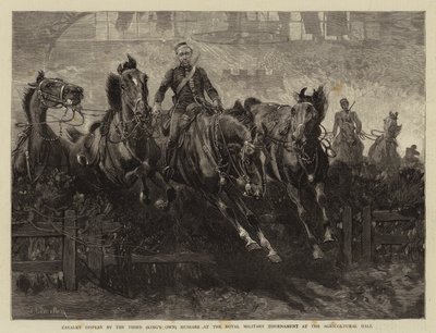 Exhibición de caballería por los Terceros (King