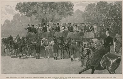 Encuentro del Club de Carruajes en el Magazine, Hyde Park, Londres de John Charlton