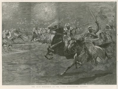 Los jinetes árabes en el Hipódromo de París, Olympia de John Charlton