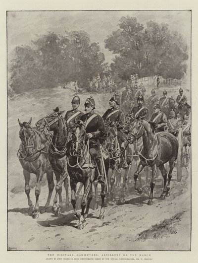Las Maniobras Militares, Artillería en Marcha de John Charlton