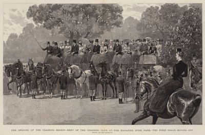La apertura de la temporada de entrenadores, encuentro del Club de Entrenadores en el Magazine, Hyde Park, el primer entrenador partiendo de John Charlton