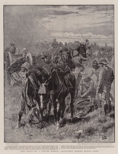 El Precio de una Marcha Forzada, Caballos de Artillería se Derrumban de John Charlton