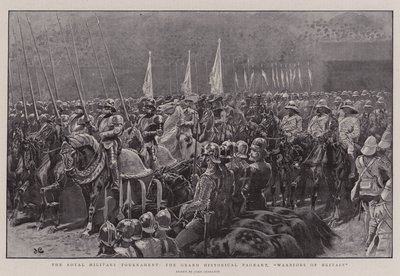 El torneo militar real, el gran desfile histórico, Guerreros de Gran Bretaña de John Charlton