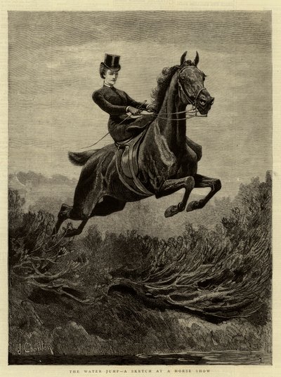 El Salto de Agua, Un Boceto en una Exposición de Caballos de John Charlton