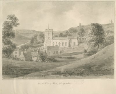 Alton - Iglesia y Casas de John Chessell Buckler