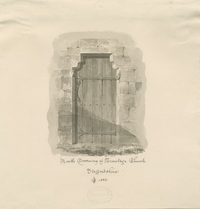 Iglesia de Armitage - Puerta Norte, 1823 de John Chessell Buckler
