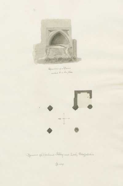 Abadía de Dieulacres de John Chessell Buckler