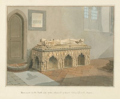 Essex - Iglesia de Earls Colne - Monumento de John Chessell Buckler