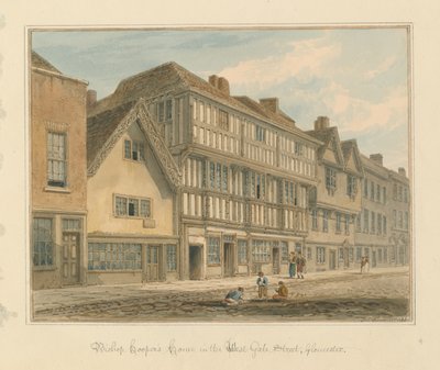 Gloucestershire - Casa del Obispo Cooper de John Chessell Buckler