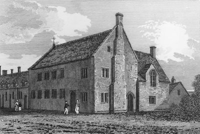 Escuela de gramática en Burford, Oxfordshire de John Chessell Buckler