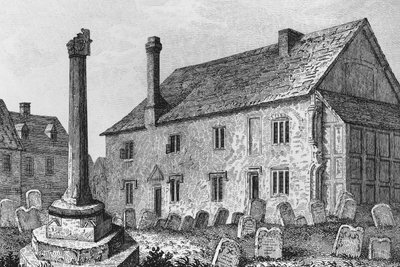 Escuela de gramática en Dorchester, Oxfordshire de John Chessell Buckler