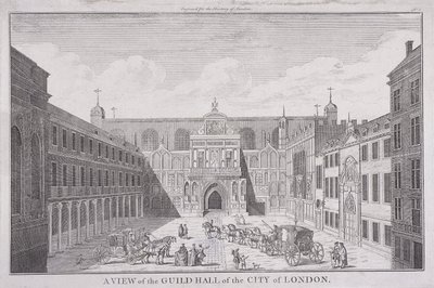 Guildhall, Londres, 1820 de John Chessell Buckler