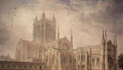 Catedral de Hereford de John Chessell Buckler