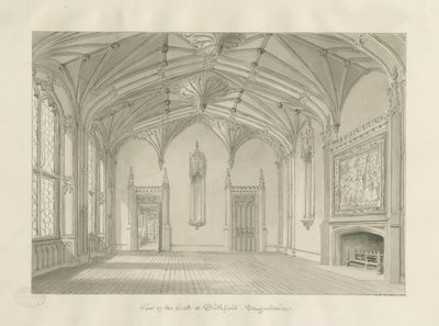 Interior de Blithfield Hall de John Chessell Buckler