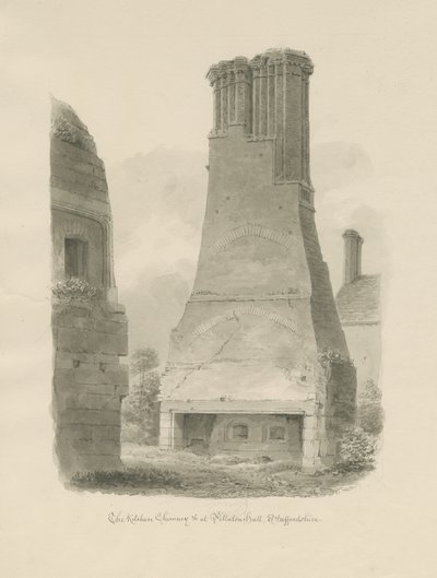 Pillaton Hall - Chimenea de la Cocina de John Chessell Buckler