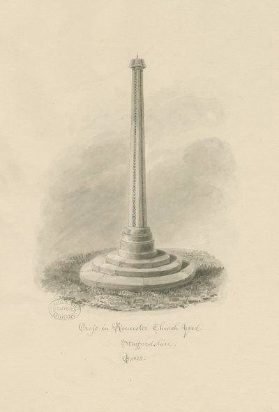 Rocester Churchyard - Cruz de John Chessell Buckler