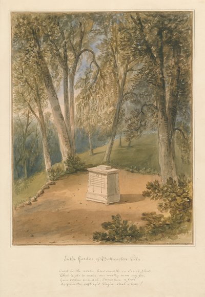 Somerset - Jardín de la Villa Batheaston de John Chessell Buckler