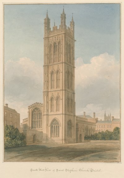 Somerset - Bristol - Iglesia de San Esteban de John Chessell Buckler