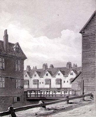 Vista de la Locura en Dockhead, Bermondsey de John Chessell Buckler