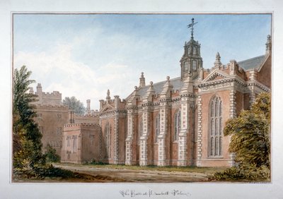 Vista del salón en el Palacio de Lambeth, Londres, 1831 de John Chessell Buckler