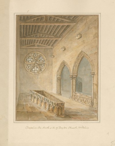 Wiltshire - Iglesia de Boyton - Capilla de John Chessell Buckler