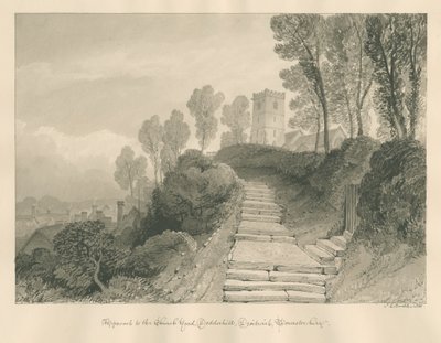 Worcestershire - Droitwich - Iglesia de Dodderhill, 1833 de John Chessell Buckler