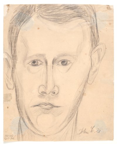 Autorretrato de frente de John Christensen