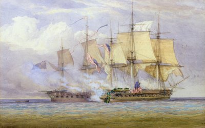 El momento de la victoria entre el HMS 