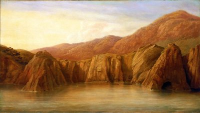 El rescate de la carga y los tesoros del HMS "Thetis", en Cabo Frío, Brasil, tras el hundimiento de la fragata el 4 de diciembre. de John Christian Schetky