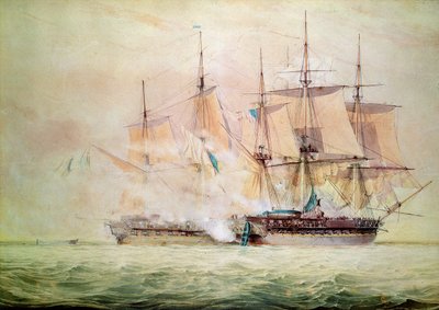 Abordaje del Chesapeake de John Christian Schetsky