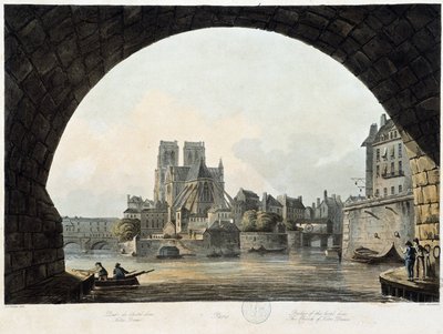 París: Notre Dame - en "París visto por J.C. Mats", ed. Miller, Londres de John Claude Nattes