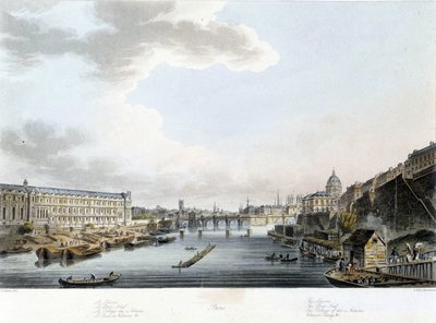 París: Pont Neuf - por J.C Mats de John Claude Nattes