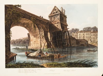 St Cloud, Máquina de Agua, ilustración de Versalles, París y Saint Denis, pub. 1809 de John Claude Nattes