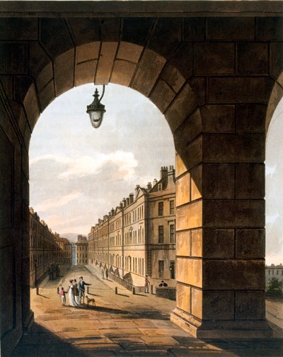 Escena callejera, Bath de John Claude Nattes