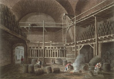 Los baños de Julián en el Hotel de Cluny, 1809 de John Claude Nattes