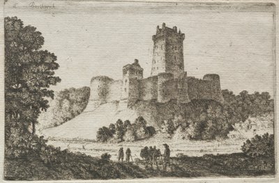 Castillo de Borthwick desde el Este de John Clerk of Eldin