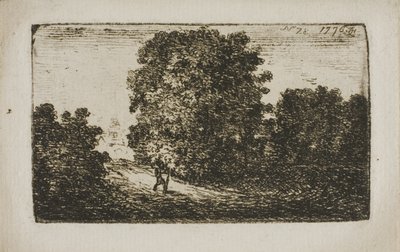 Árboles Bordeando un Camino de John Clerk of Eldin