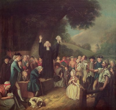 George Whitefield predicando de John Collet