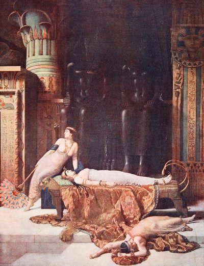 La muerte de Cleopatra, ilustración de 