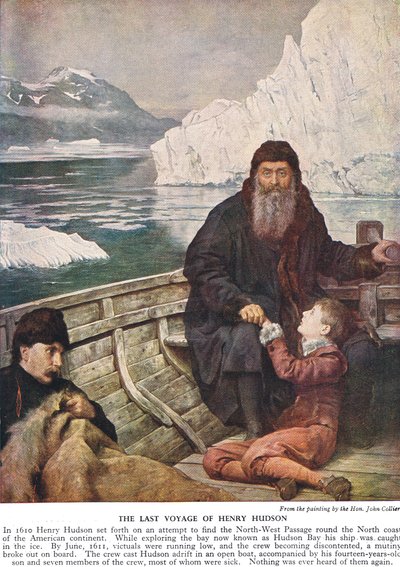 El último viaje de Henry Hudson, c.1940s de John Collier