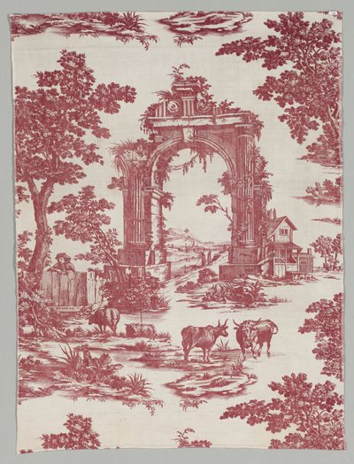 Algodón Impreso en Placa de Cobre, 1765 de John Collins