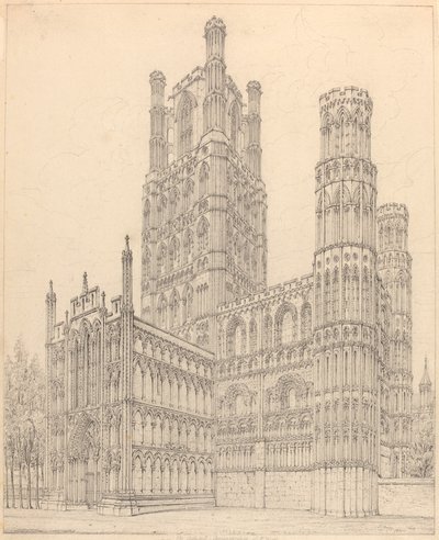 Catedral de Ely, Cambridgeshire, vista S.O. de John Coney
