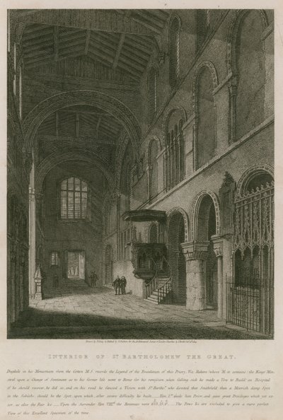 Interior de la iglesia de San Bartolomé el Grande de John Coney