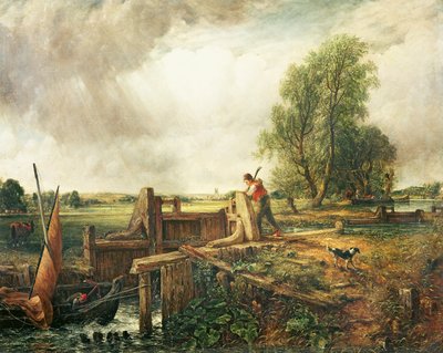 Un Barco Pasando una Esclusa de John Constable
