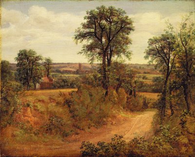 Un Camino cerca de Dedham, c.1802 de John Constable