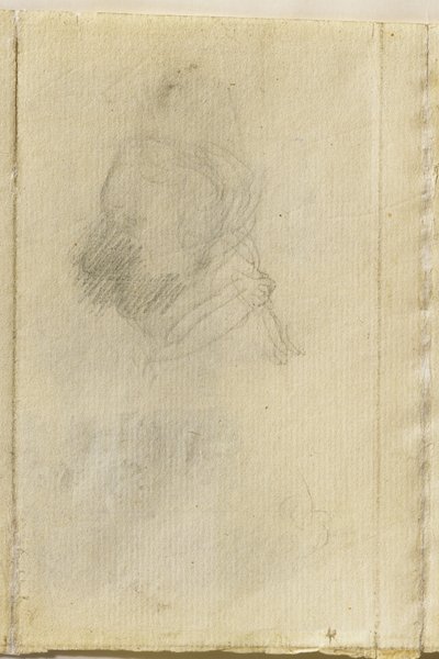 Cabeza de un hombre en perfil de John Constable