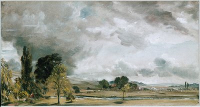 Vista de Salisbury, desde la biblioteca de la casa del archidiácono Fisher de John Constable