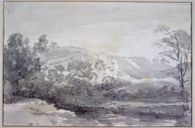 Vista en Derbyshire de John Constable