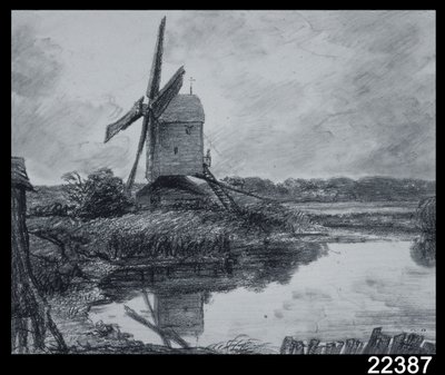 Un molino en las orillas del río Stour de John Constable